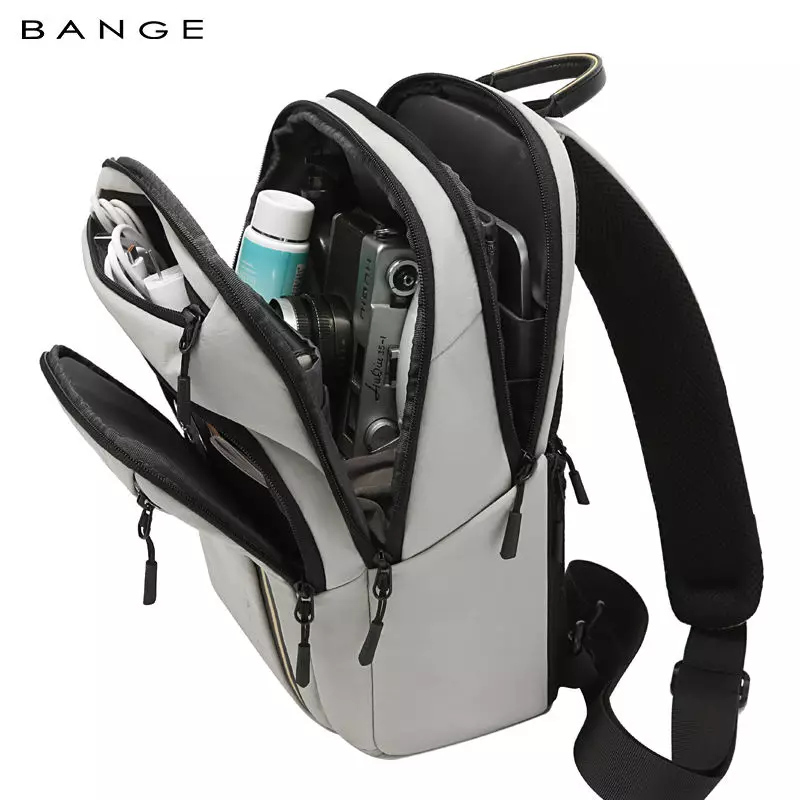 BANGE Tas Selempang Pria Waist Bag Pria Sling Bag Pria BG7868-Grey