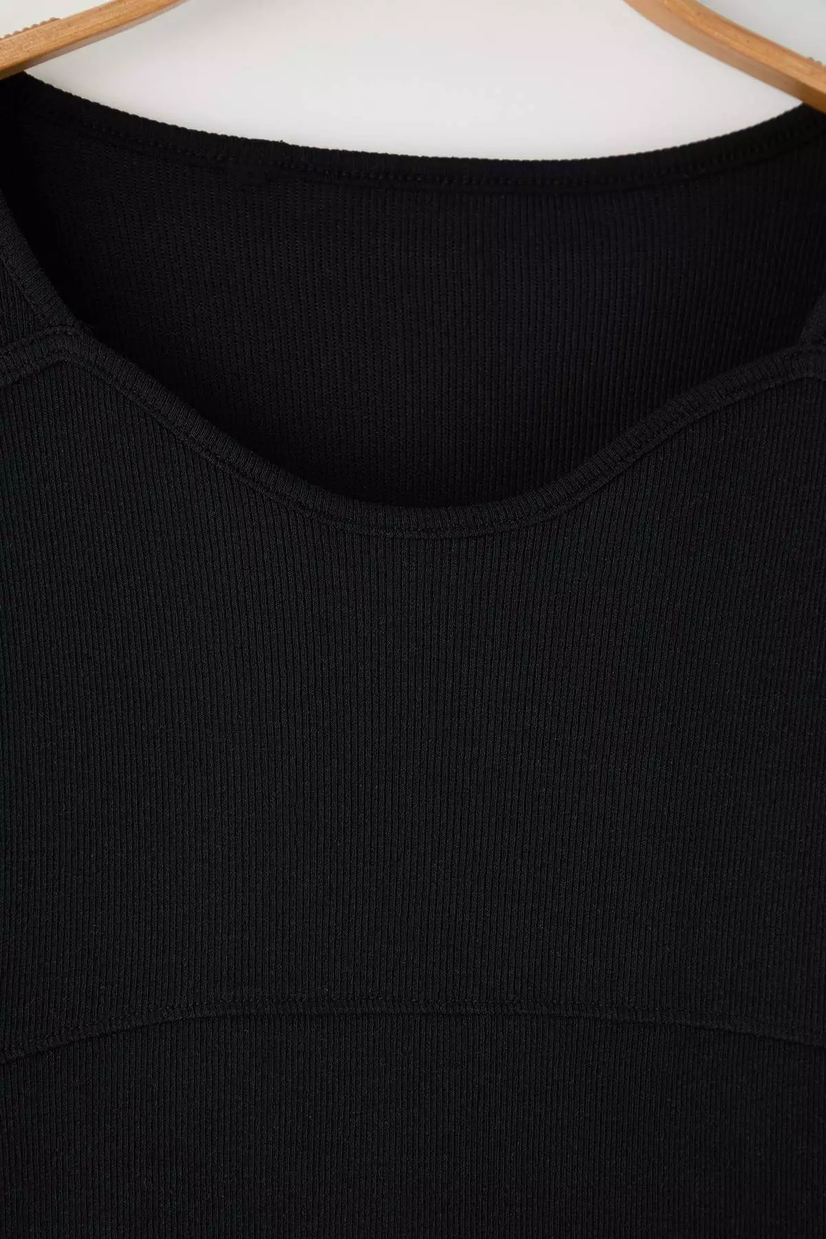 Black Camisole Crop Knitted Plus Size Blouse Tbbaw26Af00057