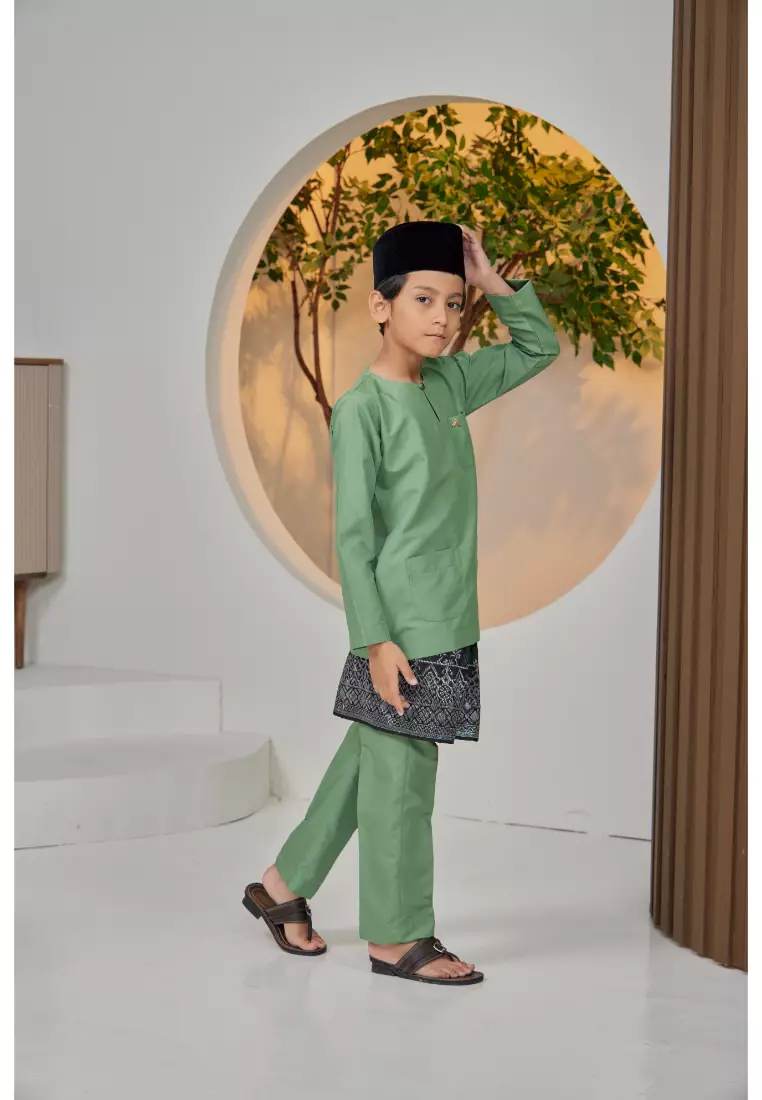 Baju Melayu Moden Teluk Belanga For Kids