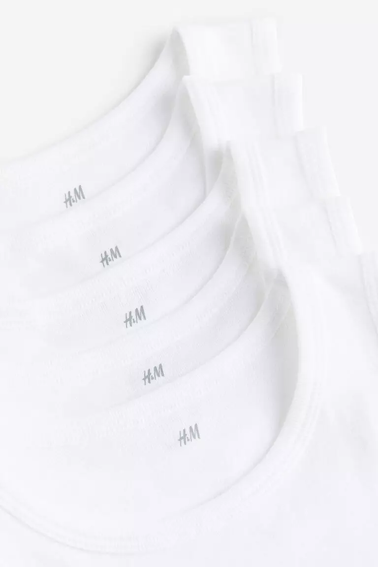 5-pack cotton vest tops