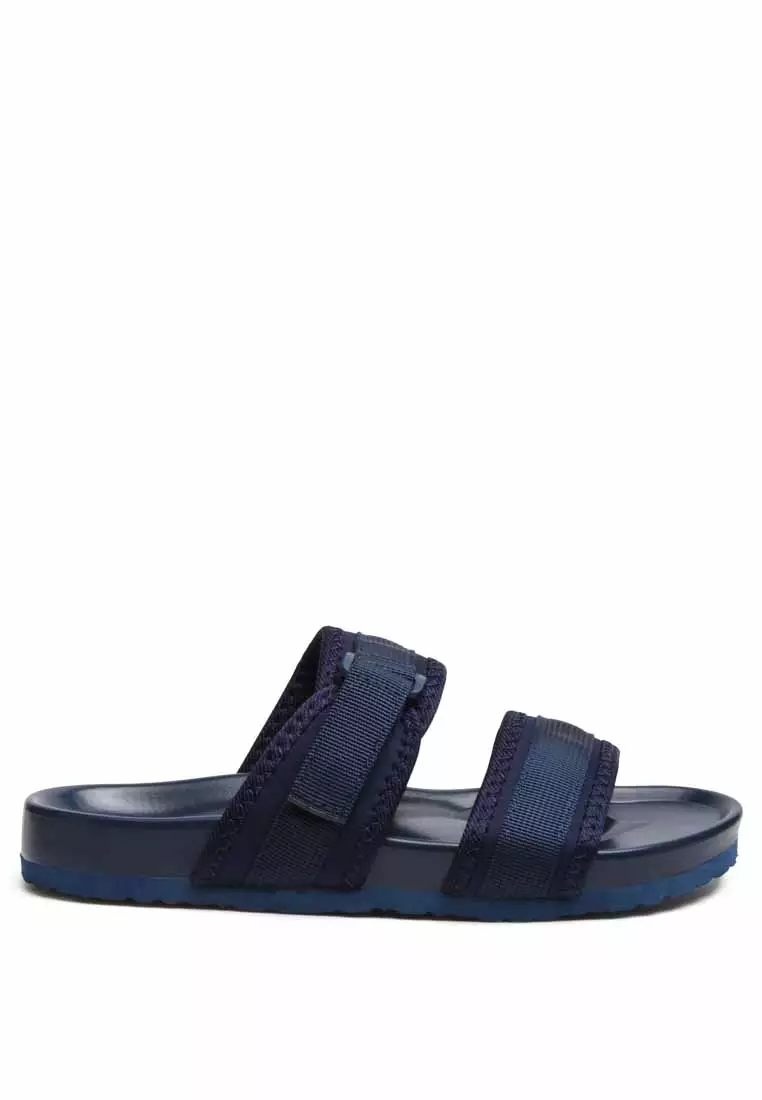 Discount on London Rag  shoes - SKU: Casual Platform Slides In Blue