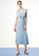 Saturday Club blue Midi High Rise Waist Dress with Shoulder Detail 00E48AAD60CA3CGS_4
