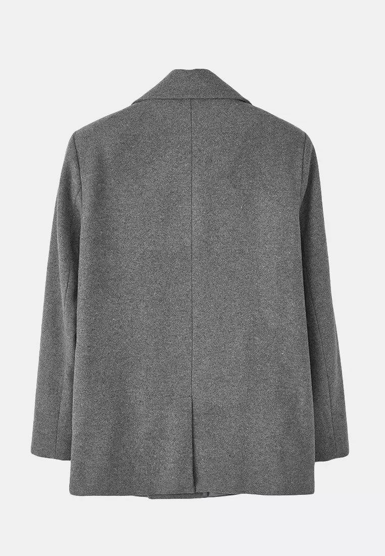 Anthracite Regular Men's Coat Tmnaw23Kb00002
