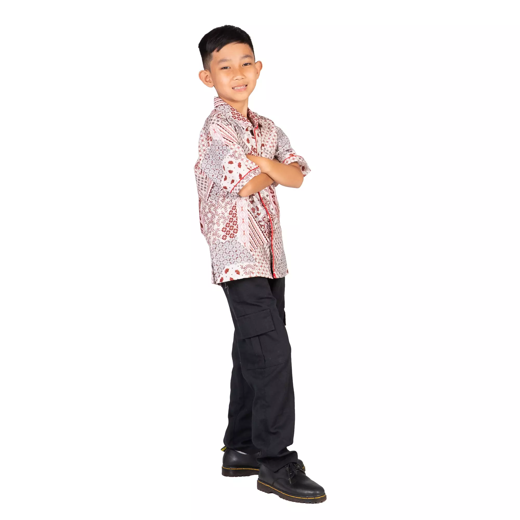 Kemeja Anak Laki-laki - Bhatara Batik Varo - Atasan Batik Lengan Pendek