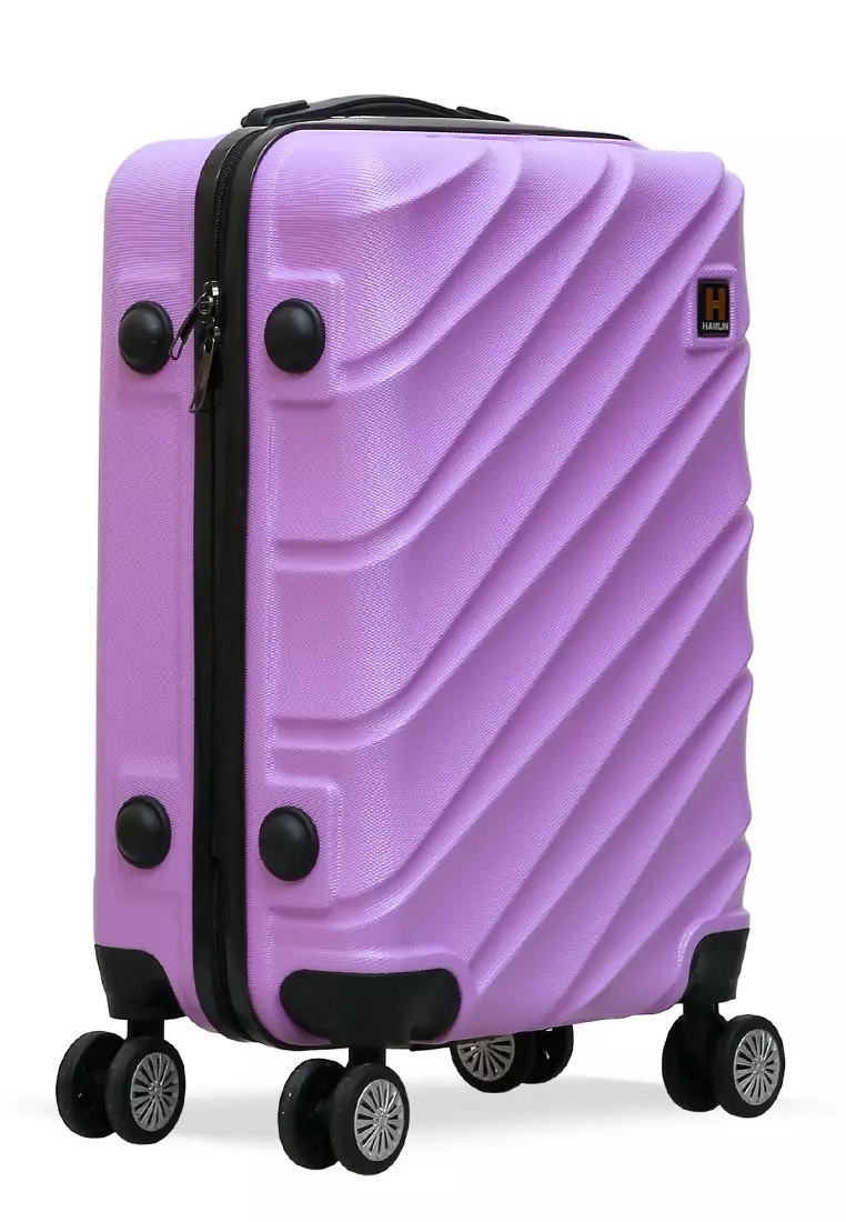 Carlton Koper Cabin Hardcase Unisex Size 20Inch Suitcase Combination Lock Large Compartment Material ABS+PVC Coated ORIGINAL - Lilac