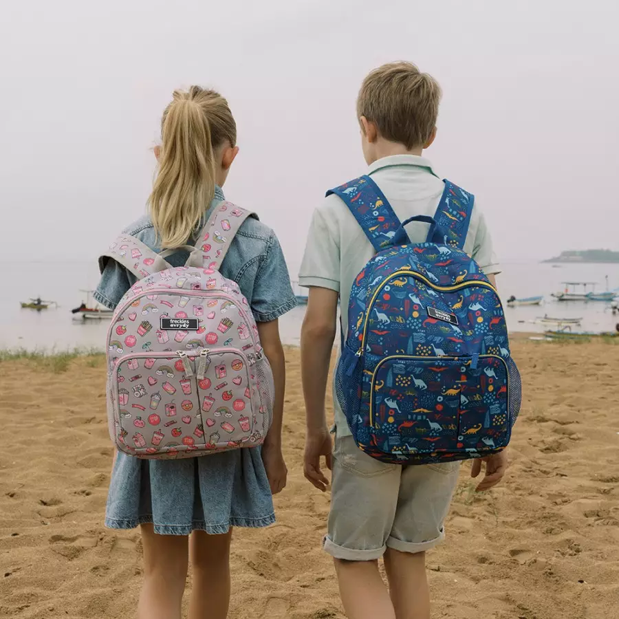 Bundling Freckles Evrydy Backpack Kids & Junior Rabbit - Tas sekolah anak couple