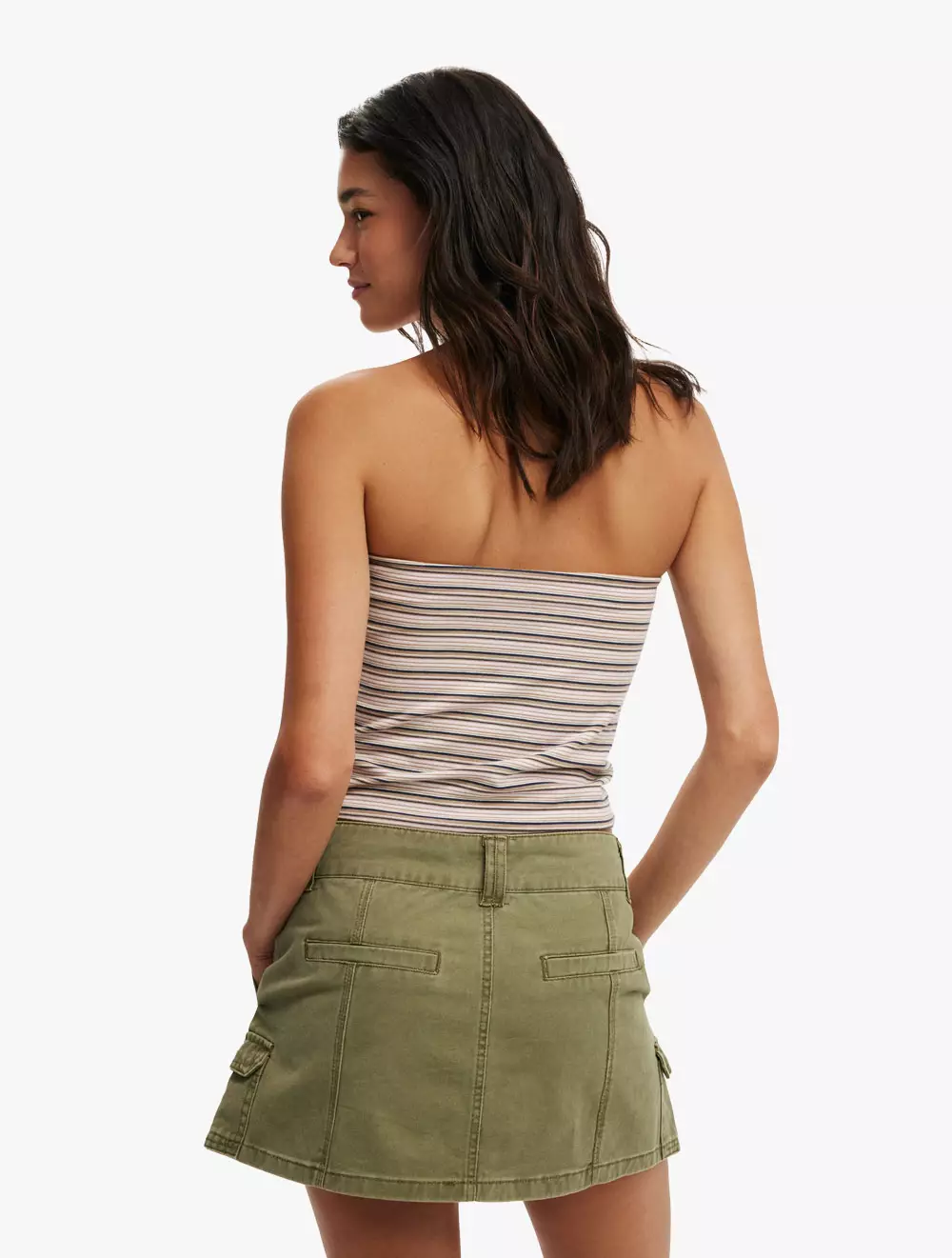 Cotton On - WOVEN SHORTS/SKIRTS - Benny Cargo Skirt - WASHED CACTUS GREEN