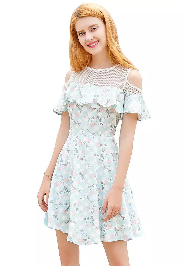 Girls off the shoulder white dress top
