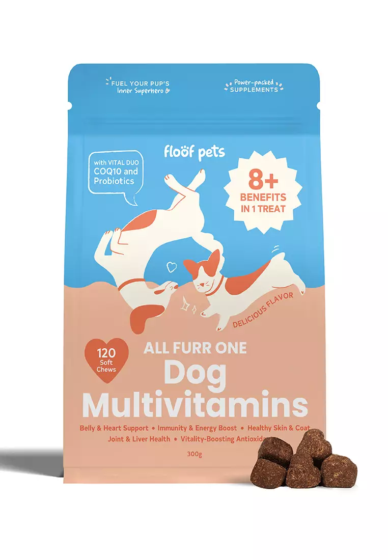 Buy Floof Pets Floof Pets 8 in 1 Dog Multivitamin Treat 300g with ...