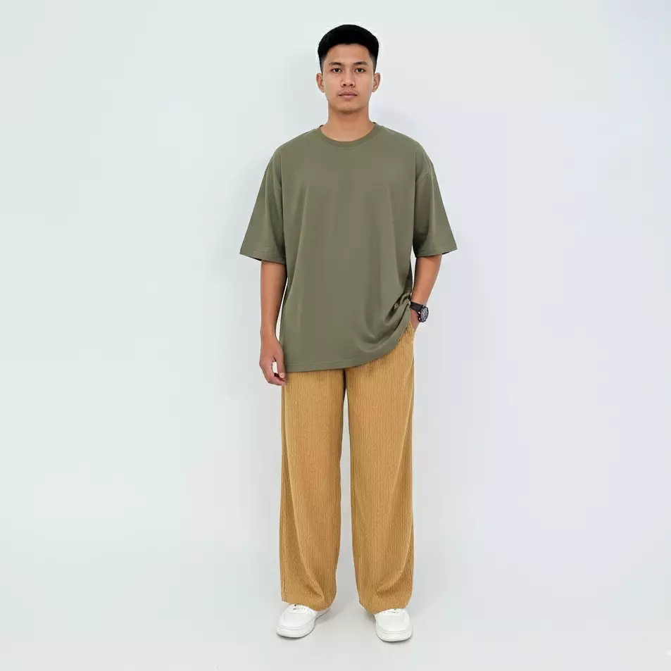 Raka Suede Corduroy Pants Coklat