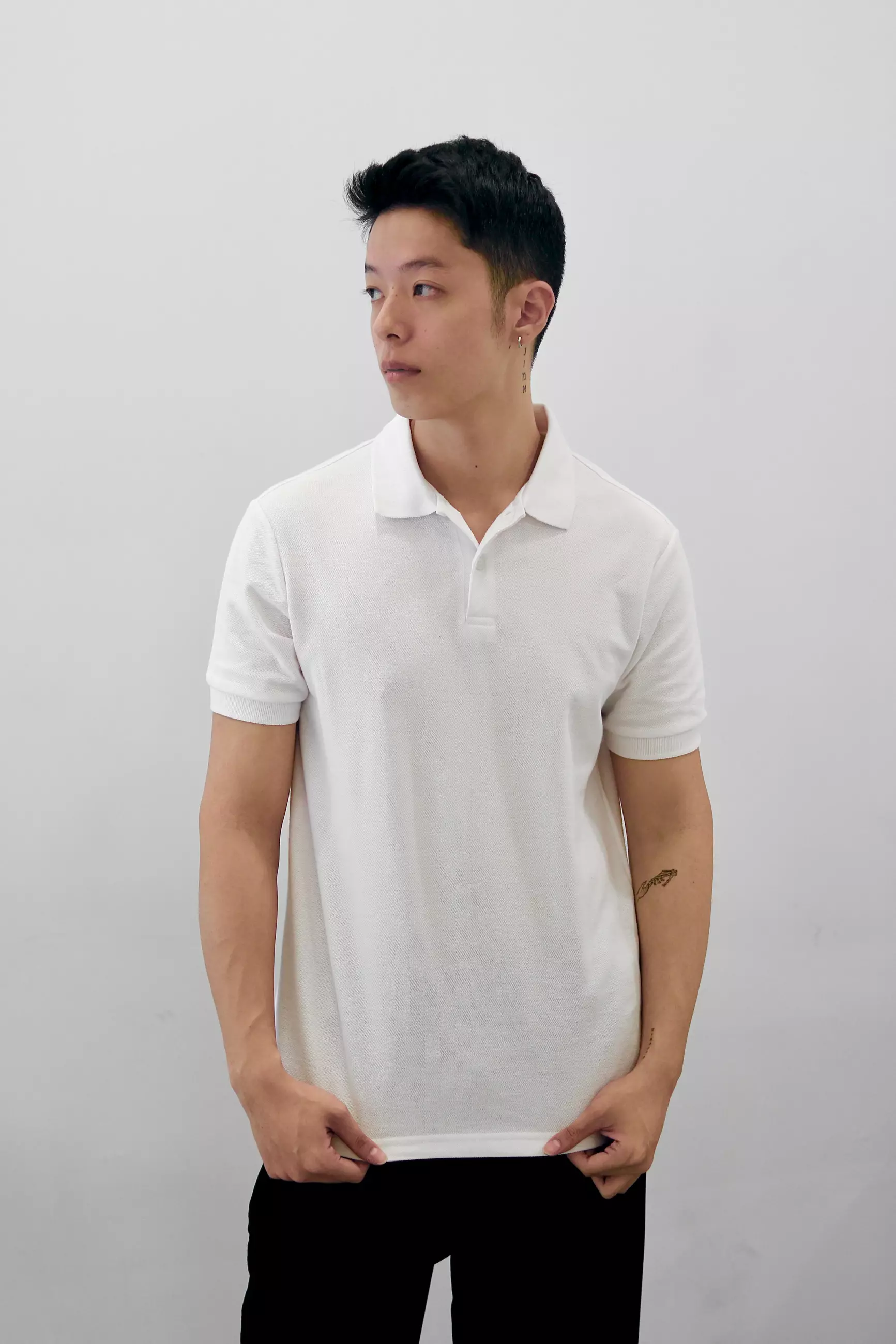 Jual Kale Clothing Kale Park White Kaos Polo Pria Lengan Pendek Kerah