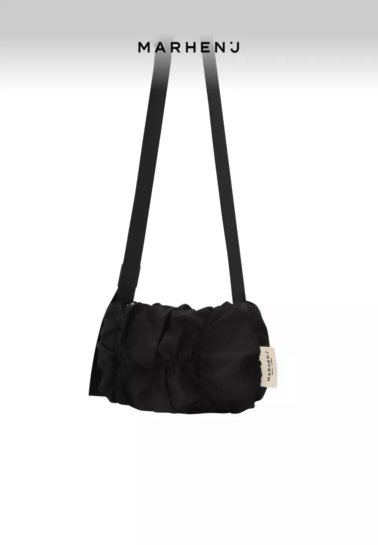 POPCORN SWING MINI Nylon Crossbody Bag Black