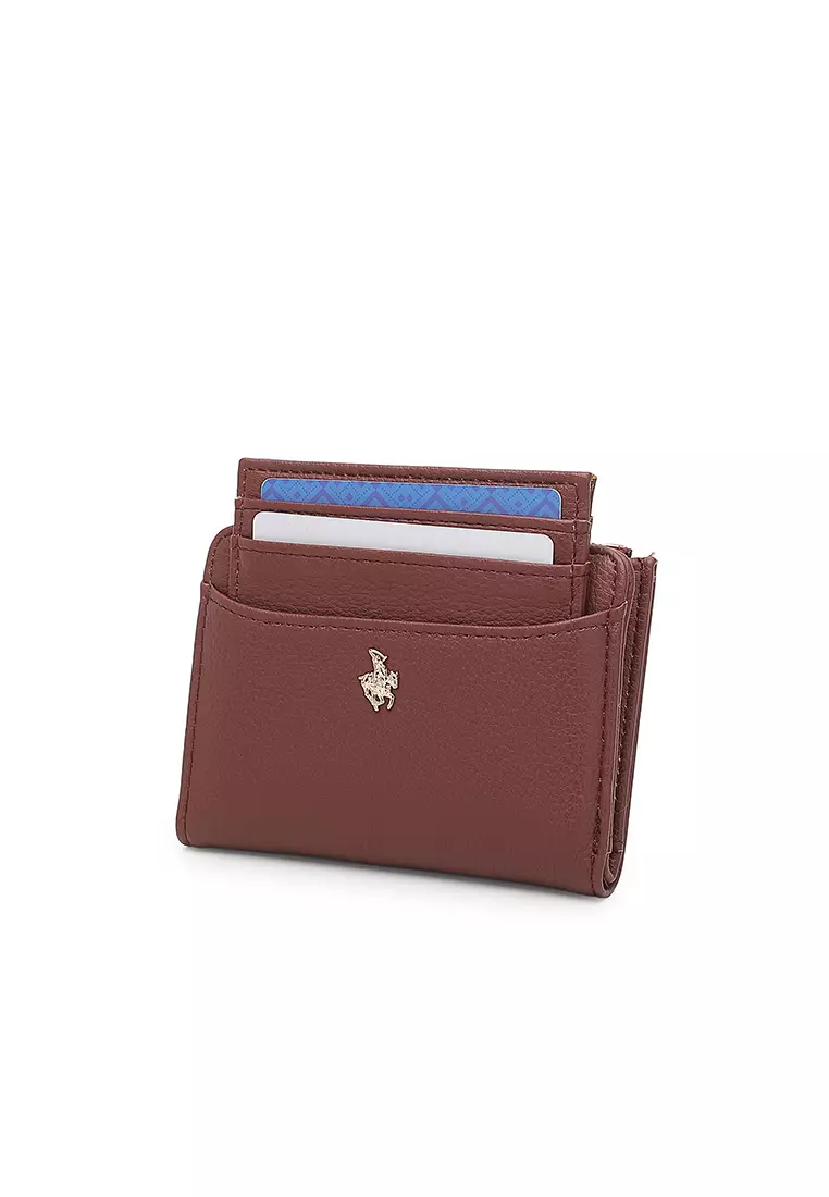 Women's 2 in 1 Purse/Wallet With Coin Compartment (Dompet Wanita 2 in 1 dengan Kompartmen Koin) - Cokelat