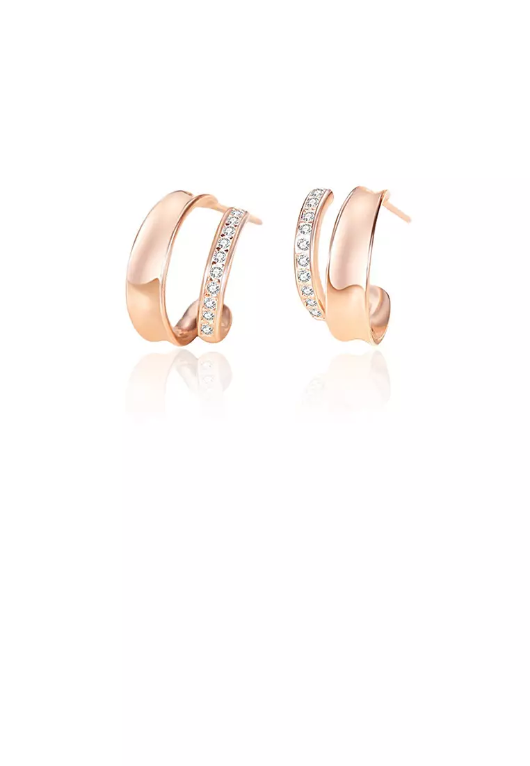 Buy Mooclife 925 Sterling Silver Plated Rose Gold Simple