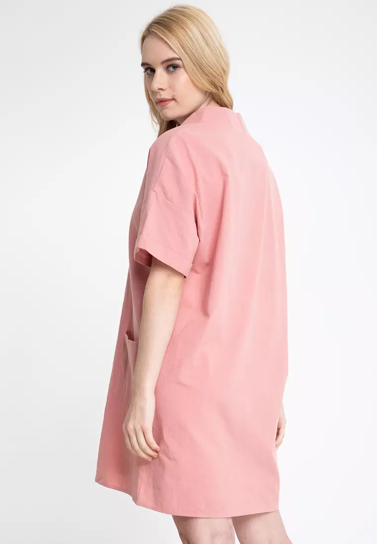 Buy BADOMODA Cambria Notched Collar Pullover Dress 2023 Online ZALORA Philippines