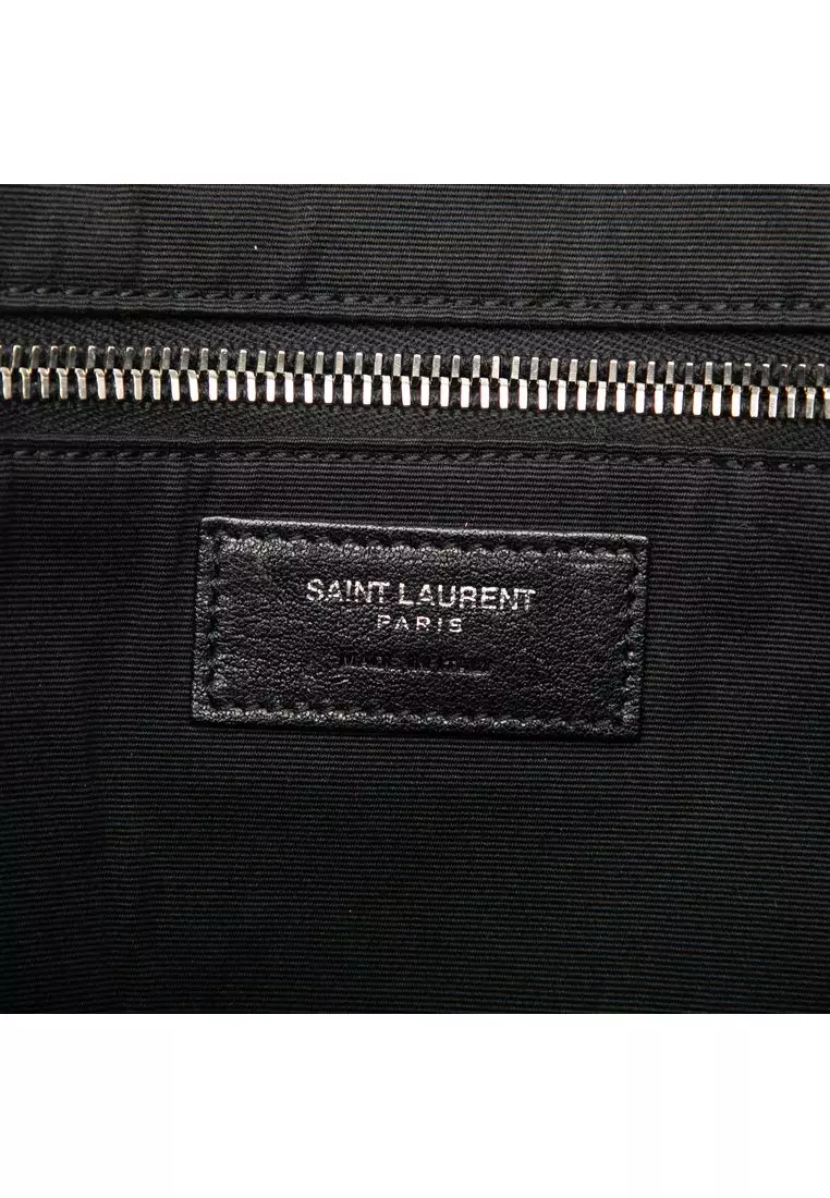 Pre-Loved Saint Laurent Plaid Wool Rive Gauche North South Tote