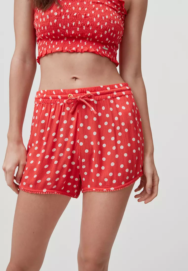 Buy O Neill O Neill Foundation Crinkle Shorts Red with White