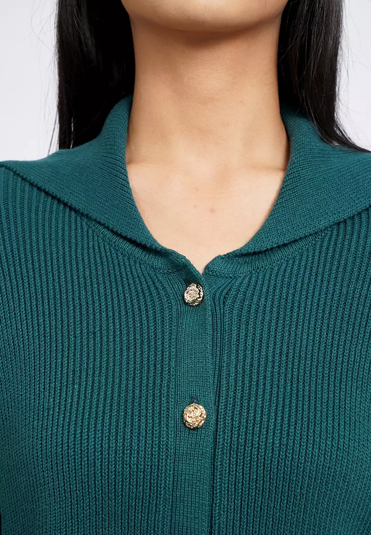 Long Sleeve Collared Cardigan