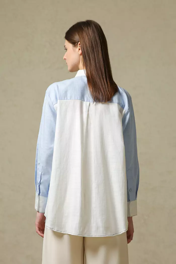 COTTONINK Studio - Atasan Kemeja Wanita Light Blue Kelham #StudioSummerCollection