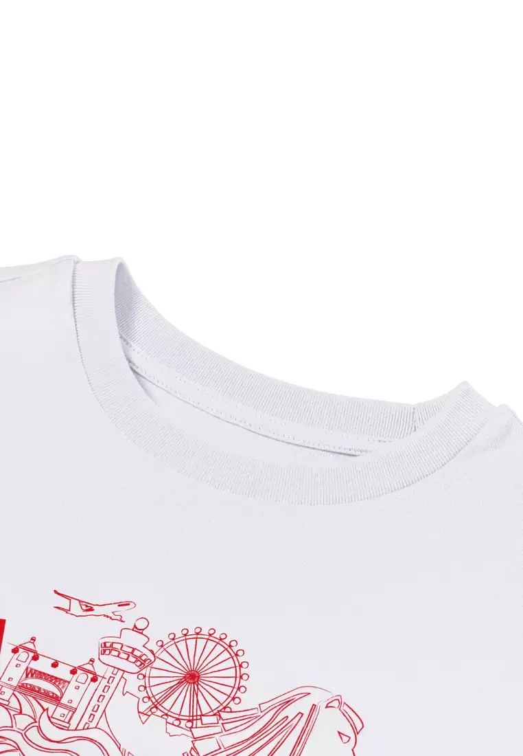 Giordano Women NDP 2026 Collection Regular Fit Crew Neck Graphic T-Shirt (Singapore National Day Parade Collection)
