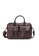 Lara brown Men's Briefcase PU Leather Shoulder Satchel with Back Pocket   - Brown 9B5EAAC8D42523GS_1