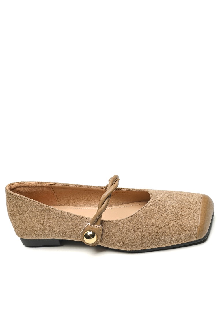 Twist Strap Spliced Mary Jane Shoes WW8929-1