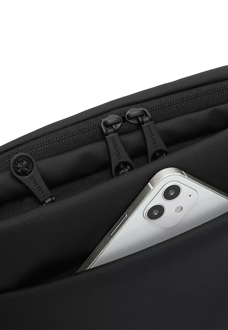 Men's Chest Bag / Sling Bag / Crossbody Bag - Black