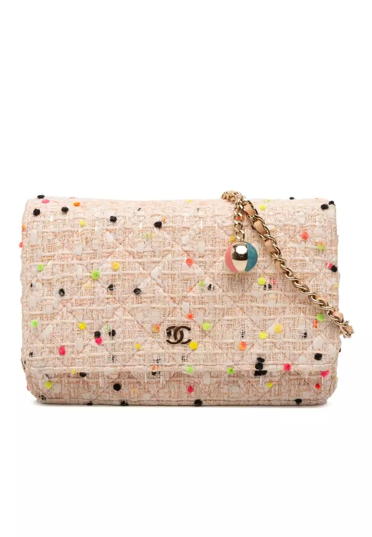 Buy Chanel Pre-Loved Chanel Quilted Tweed Candy Cotton And Beach