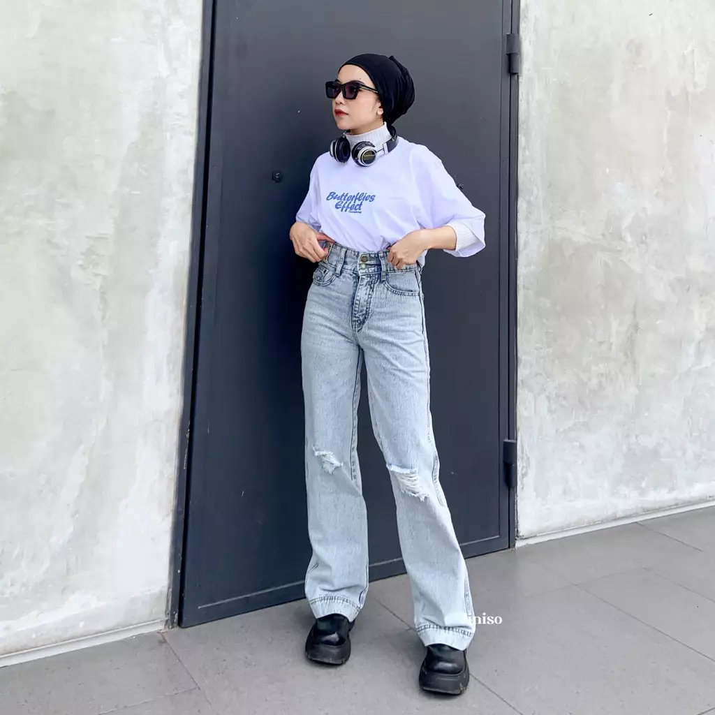 Highwaist Baggy Ripped Jeans 517 MYSTIC GAL