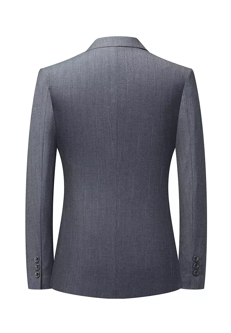 Casual grey suit jacket clearance