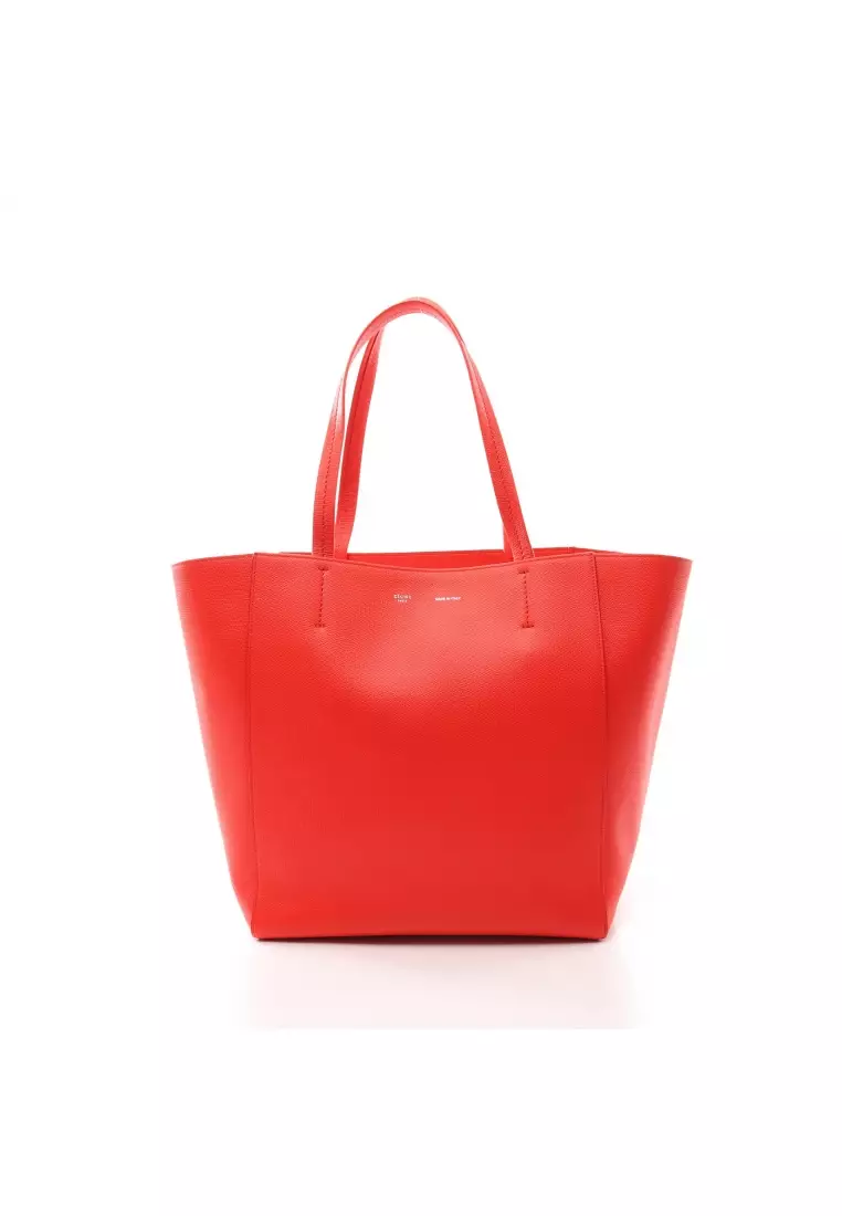 Celine Large Canvas Phantom Cabas - Red Totes, Handbags