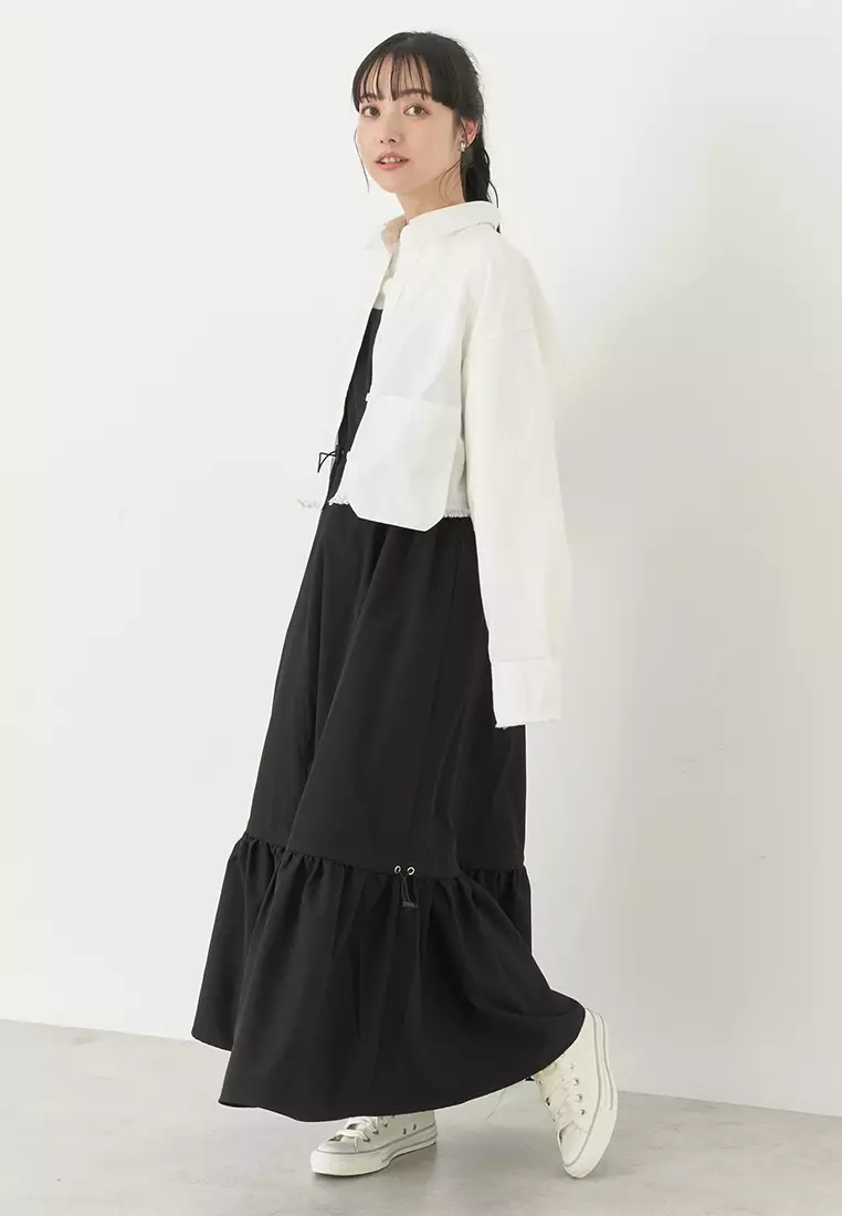 Earth, Music & Ecology - Reiji Cropped Pocket Shirt Off White