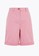 MARKS & SPENCER pink Cotton Rich Striped Long Chino Shorts 4579BAA5B078D2GS_3