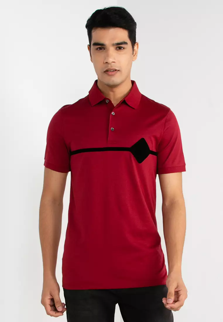 Buy Emporio Armani Panel Polo Shirt 2023 Online ZALORA Singapore
