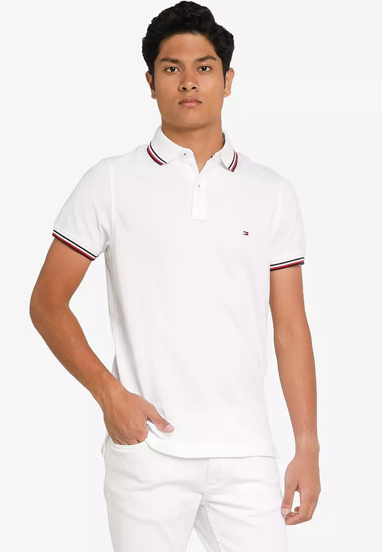 Tommy Hilfiger Core Tommy Tipped Slim Polo Shirt 2024 Buy Tommy