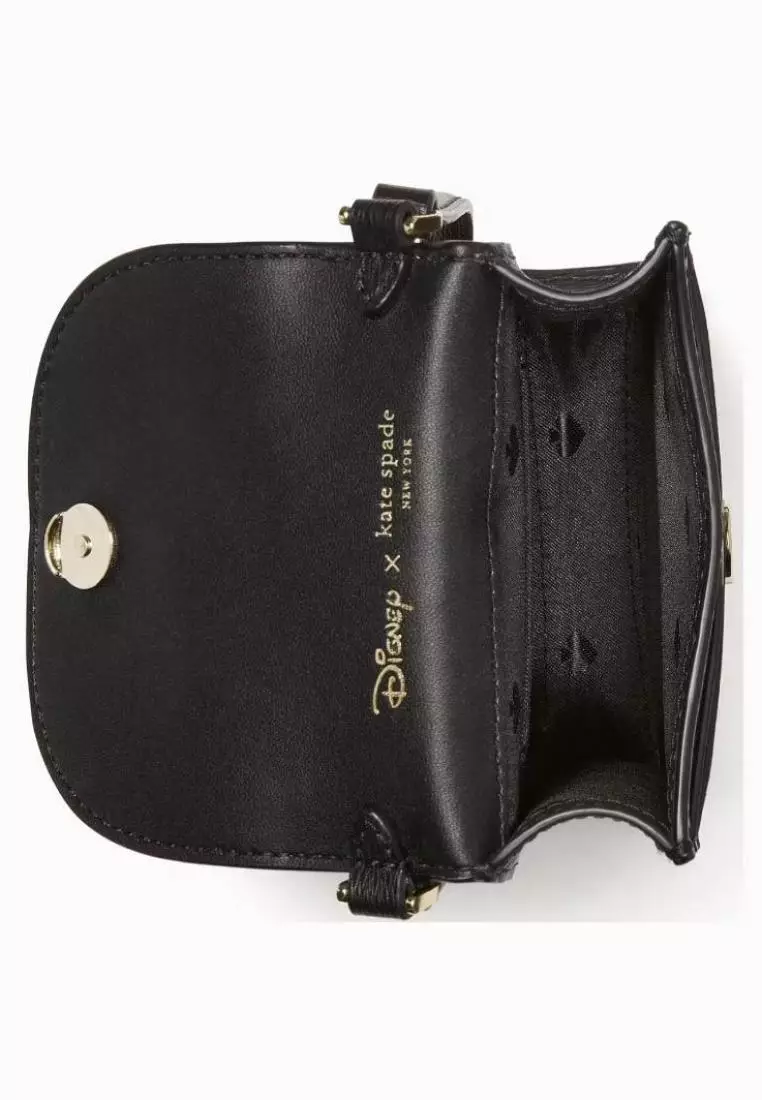 Disney X Kate Spade New York Minnie Mouse North South Flap Phone Crossbody Black Multi