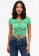 Monki green Cropped Top With Cut-Out Details E6A2AAAC61279CGS_1