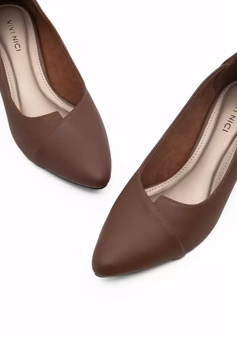 VIVI NICI - Jacelyn Sepatu Wanita 5 cm Downtown Brown