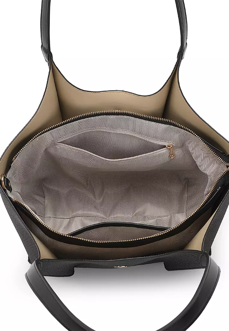 Women's Top Handle Bag / Sling Bag / Crossbody Bag / Shoulder Bag (Tas Tangan Wanita / Tas Selempang Wanita / Tas Bahu Wanita) - Hitam