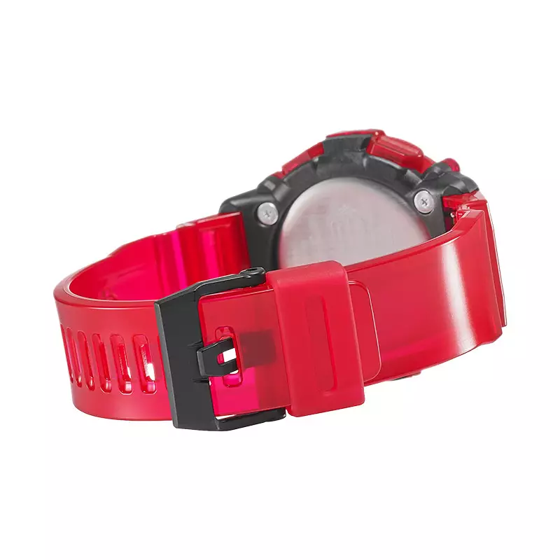 Jam Tangan Pria Casio G-Shock GA-2200SKL-4ADR Sound Wave Series Digital Analog Dial Red Tranparent Resin Band