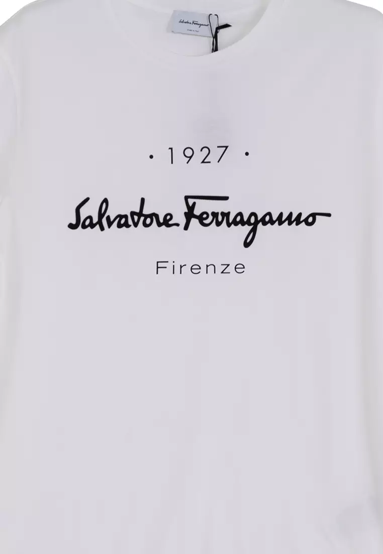 Buy Ferragamo 1927 Logo T-Shirt (hz) 2024 Online | ZALORA Philippines