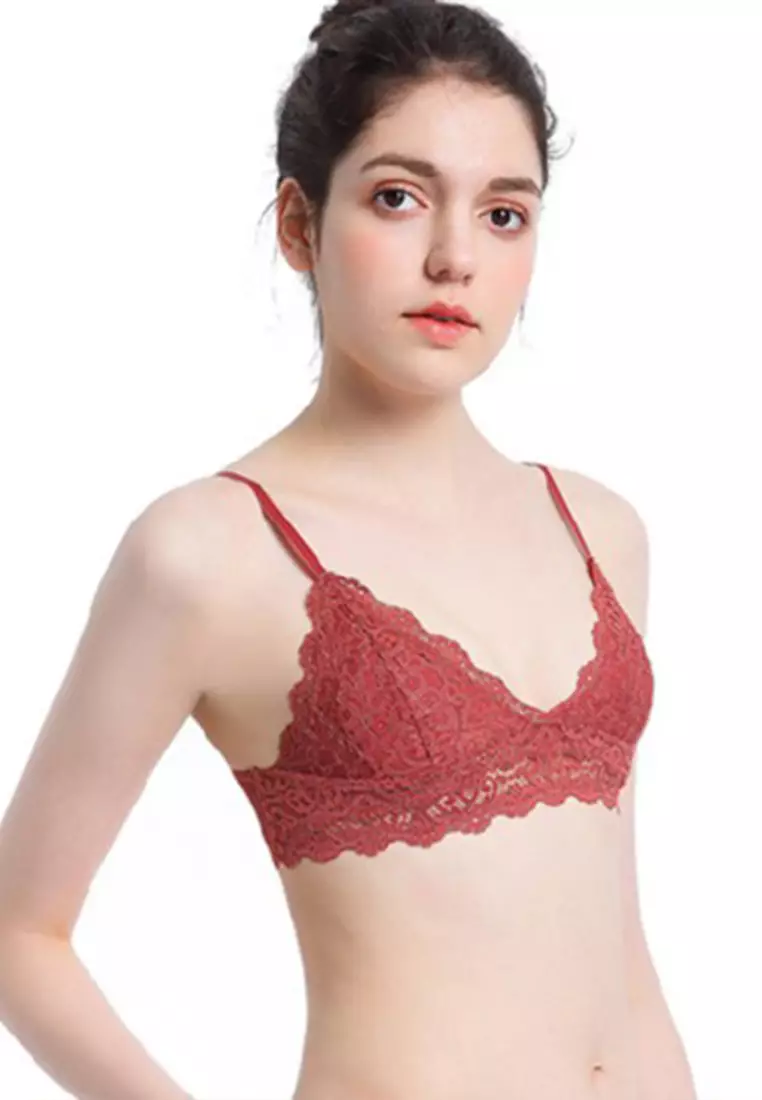 Buy LYCKA LMM9018-LYCKA Lady Sexy Bra and Panty Lingerie Set-Red in Red  2024 Online