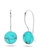 925 Signature silver 925 SIGNATURE Solid 925 Sterling Silver Bezel Turquoise Hook Earrings 201CEACE8BB07BGS_1