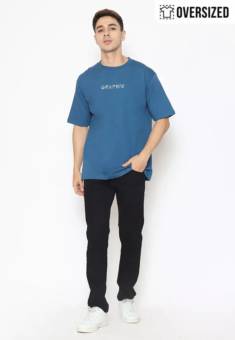 RBJ T-Shirt Cotton Combed Oversized Pria 2079250251