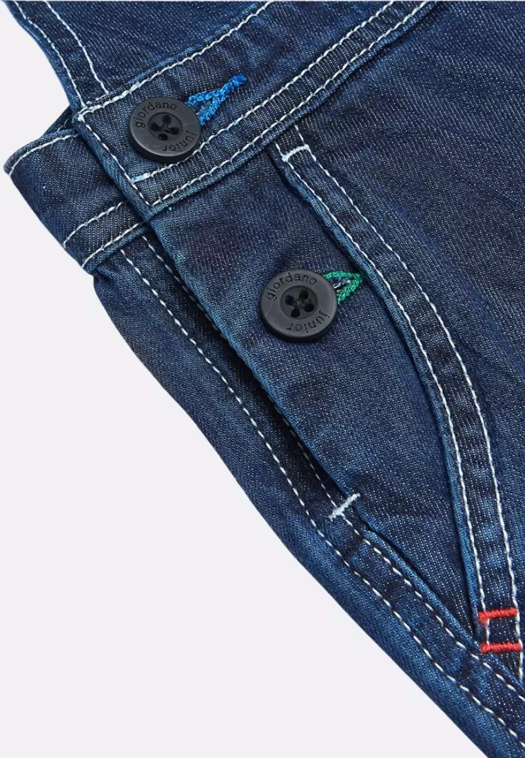 Giordano Junior Super Mario Bros Collection Denim Overalls