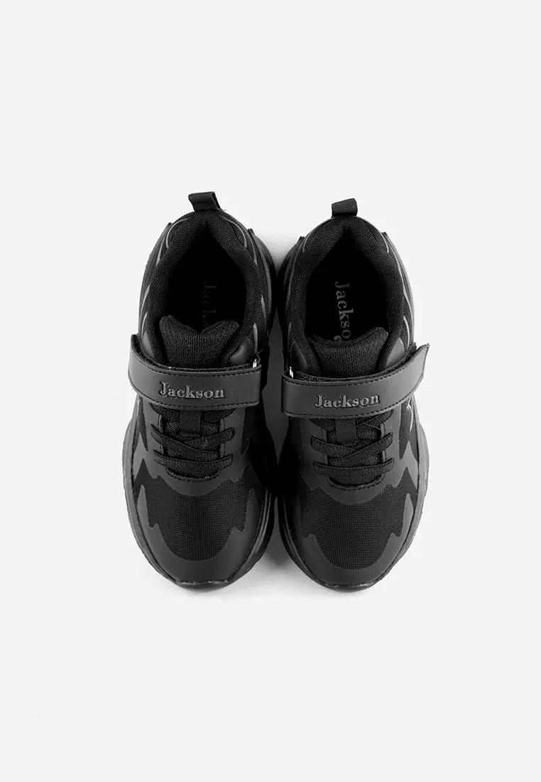 Jackson Kids Zeus 1S7 Full Black - Sepatu Sneakers