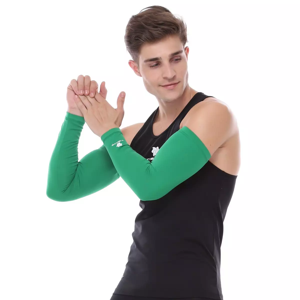 Jual Tiento Manset Tangan / Hand Sleeve/ Arm Sleeve Green Thumbhole Men