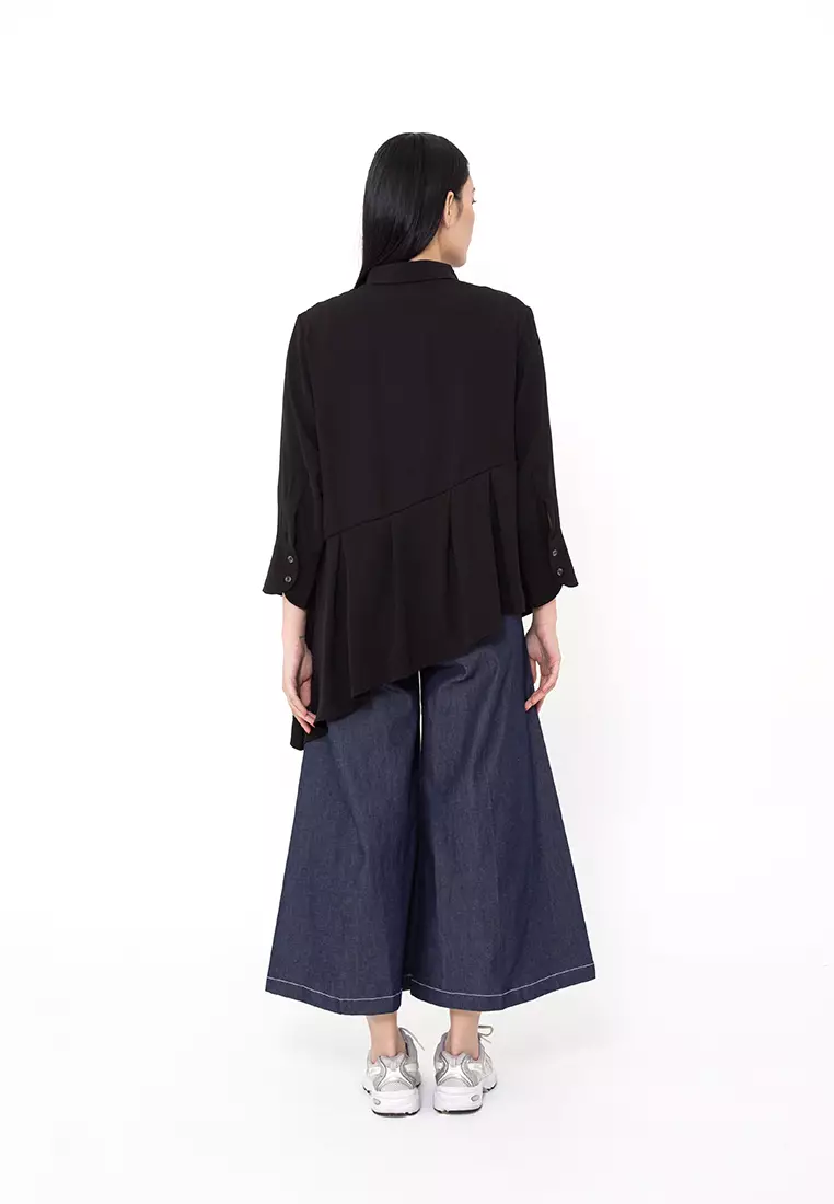 BOWN - Filippa Asymmetric Shirt Black