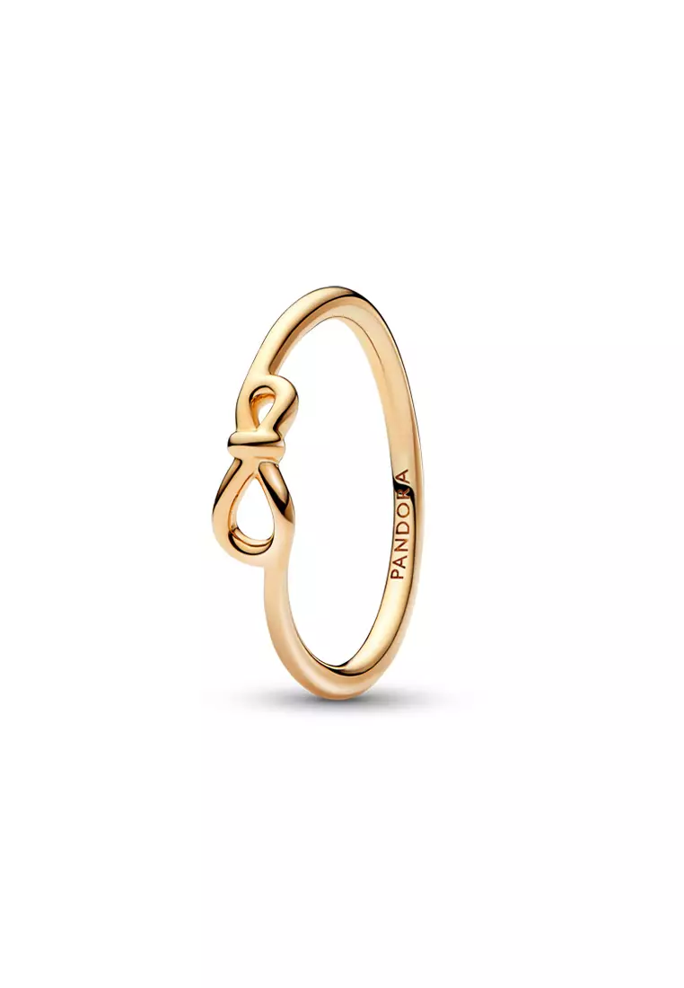 Pandora rose gold on sale knot ring