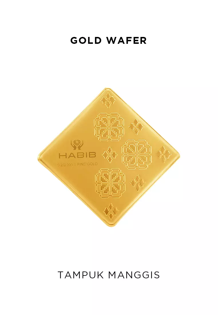 HABIB Songket Collection (Tampuk Manggis) | 999.9 Gold Wafer (0.20g)